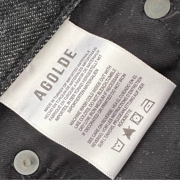 AGOLDE Fran Jeans in Ditch Size 26 Women's Black Jeans - Picture 5 of 12